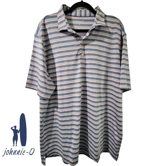 johnnie-O Other - johnnie-O Striped Men's XL Performance Polo UPF 50 Golf